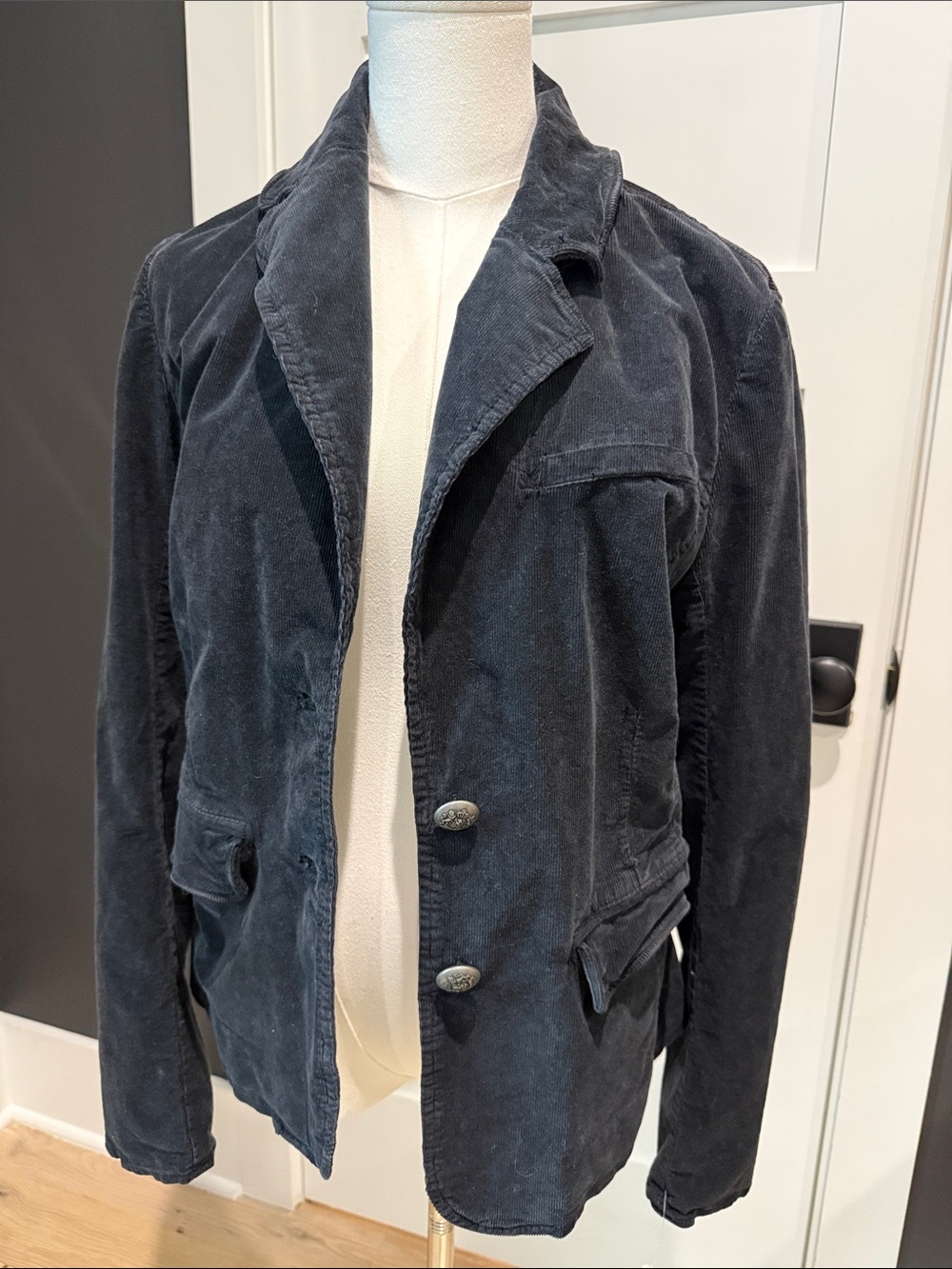 Free People Black Corduroy Blazer Jacket